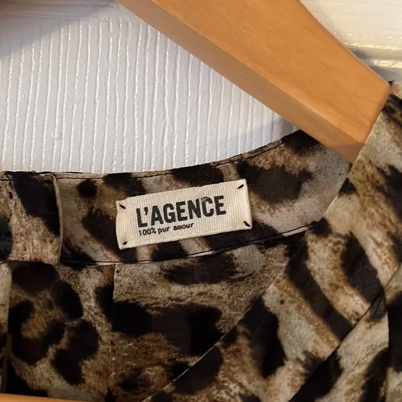 L’ AGENCE Animal print midi Dress 👗 with lining. - Picture 5 of 13